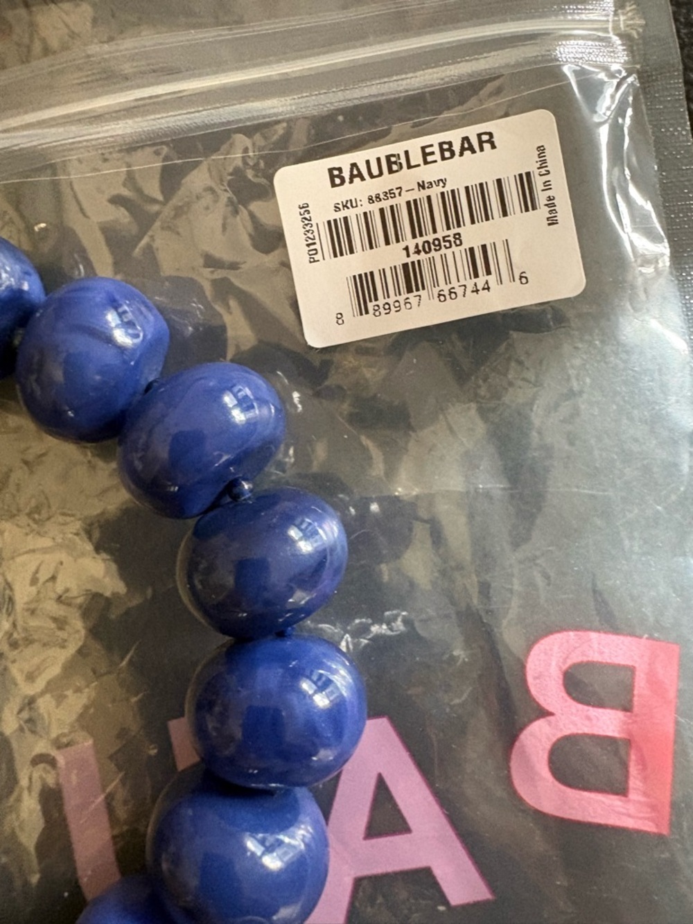 Bauble Bar Jane Beaded Necklace -Lapis - Picture 3 of 5